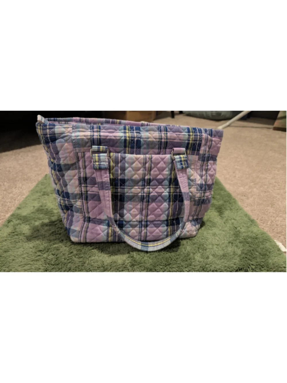 Vera Bradley 3 Piece Bundle Quilted Plaid Tote Floral Pouches NWT